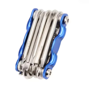 Kit d'outils de réparation multifonctionnel 11-en-1 pour vélos de montagne et de route, coupe-chaîne, tournevis et clé à molette colorés - Product Image 1