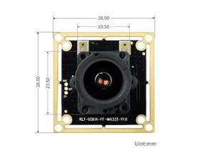 Caméra USB Waveshare IMX335 5MP (A), 5MP, 2592*1944, grande ouverture, enregistrement vidéo 2K, Plug-and-Play, sans pilote K648 - Product Image 6