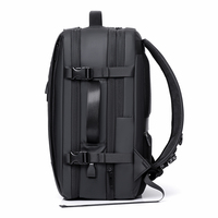 Nuevo diseñador personalizado impermeable Unisex expandible portátil mochila puerto de carga USB gran capacidad viaje negocios mochila