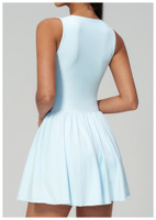 Robe de yoga pour femmes de haute qualité, col en V, fitness, décontractée, sport, course à pied, yoga, jupe extensible à quatre sens, jupe de golf, jupe de tennis