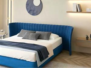 Lit double avec rangement, matelas pour lit en rotin français, capitonné, moderne, luxueux, lit simple, double, grand lit, lit king-size - Product Image 2