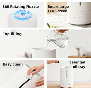 Nuovo Arrivo: Umidificatore d'Aria Elettrico Intelligente da 3,5L, Facile da Pulire, Nebbia Fredda a Ultrasuoni per Casa con Vassoio LED per Oli Essenziali - Product Image 2
