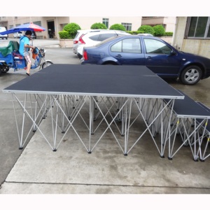 Escenario Portátil de Aleación de Aluminio Ligero de Alta Calidad para Conciertos y Eventos en Interiores, Fácil de Montar - RK-Portable Stage RAK-SQ4I - Product Image 1