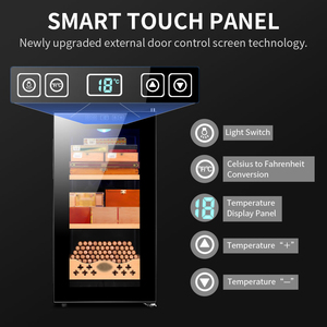 52C cao cấp kỹ thuật số xách tay mini Cigar Humidor thuốc lá hiển thị điện tử Cigar Humidor tủ kỹ thuật số tạo độ ẩm cho xì gà - Product Image 5