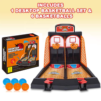 Jeu de tir au basketball de bureau, jouet de panier de table d'intérieur pour enfants et bureau, soulagement du stress, activité sportive amusante et mini