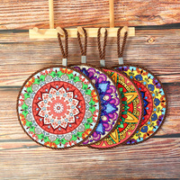 17cm Céramique Isolation Thermique Porte-Pot Napperon Ménage Porte-Pot Style Européen Facile À Nettoyer Napperon Rond Tapis De Thé Tapis De Table