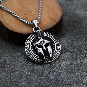 Collar de Hombre de Acero Inoxidable con Colgante de Máscara Vikinga Espartana 2026, Joyería Gótica, <span class=keywords><strong>Venta</strong></span> Caliente Transfronteriza - Product Image 3