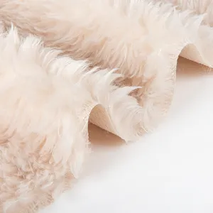 Manufacturer Artificial fur fake faux synthetic rabbit fur acrylic solid dyeing short pile fur fabric