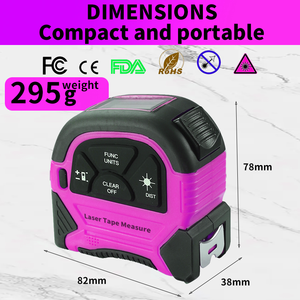 Medidor Láser Profesional <span class=keywords><strong>de</strong></span> 40M 60M con Almacenamiento <span class=keywords><strong>de</strong></span> Datos <span class=keywords><strong>de</strong></span> 50 Grupos y Cálculo <span class=keywords><strong>del</strong></span> <span class=keywords><strong>Teorema</strong></span> <span class=keywords><strong>de</strong></span> Pitágoras - Product Image 4