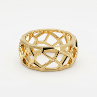 Bracelet en micro-lattice imbriqué imprimé en 3D, fabrication de bijoux sur mesure, service de conception d'usine