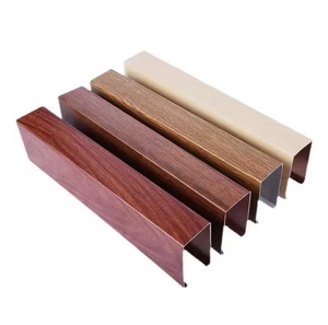 Aluminium Hangende Strip Houtnerf Plafondtegels Binnen/Buiten Ruimtes Vuurvast Plafond Raster Ziekenhuis Easy Winkelcentrum - Product Image 5