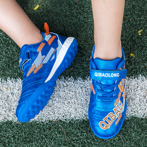 1 paire De chaussures De Football en Pu, sneakers à clous Tf, semelle épaisse en Tpr, pour enfants, vente en gros - Product Image 6