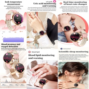 Recién llegado de lujo de moda de 1,27 pulgadas a prueba de agua IP68 Rejol Smartwatch T86 mujer BT Calling Fitness Tracker reloj inteligente - Product Image 4