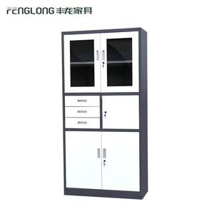 Nhà Máy bán hàng trực tiếp có thể điều chỉnh lớp Tấm ba ngăn kéo năm cửa tủ hồ sơ với khóa chìa khóa - Product Image 3