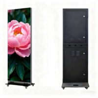 Affiche publicitaire extérieure pour mur vidéo P2.5, écran LED portable sur pied, mobile, pliable, classé IP65, pour utilisation dans les centres commerciaux