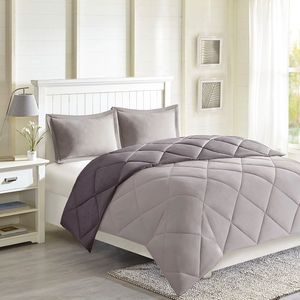 Juego de edredón alternativo DB 3M Scotchgard Reversible Down Diamond Quilting Diseño de doble cara - Product Image 1