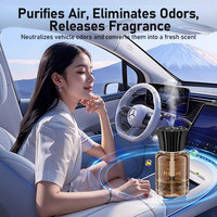 Diffuseur de parfum portable 120 ml en verre rechargeable à ultrasons pour voiture et hôtel, pulvérisation automatique sans eau d'huiles essentielles pour usage domestique