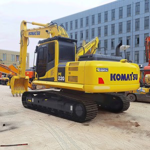 Excavatrice sur chenilles Komatsu PC220 d'occasion du Japon, série PC220-7 PC220-8, 22 tonnes, faible nombre d'heures de travail, à vendre - Product Image 1