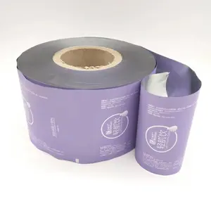 Custom Print Plastic Foil Laminated Heat Sealable Flexible Food Packaging Materials Roll Stock Film For Automatic Packing