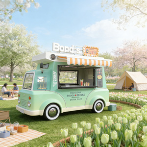 Eco Friendly Electric Food Truck Mobile Concession <b>Trailer</b> For Low Noise Street Vending Coffee Snack Fast Food Business - Product Image 1