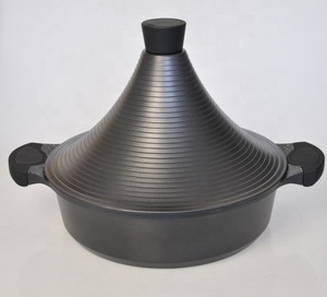 Tagine en aluminium moulé sous pression, marbre noir, revêtement antiadhésif, <span class=keywords><strong>grand</strong></span> granit marocain, <span class=keywords><strong>Tajine</strong></span> 28cm 32cm - Product Image 4