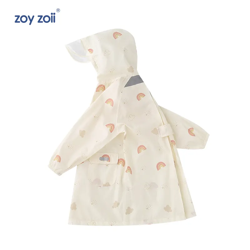 Nouveau Pvc mode dessin animé enfants imperméable enfants veste de pluie avec école épaisse Poncho veste imperméable pour les enfants