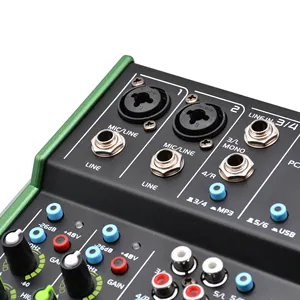 Accuracy Pro Audio MG7 20 W professioneller Audio-Mixer DJ Mixer-Controller für Party