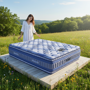 Colchón Ortopédico de Espuma Viscoelástica de 14 Pulgadas con Diseño de Doble Capa Superior, Compresión al Vacío, 5 Zonas de Resorte Ensacado, para Uso Hotelero - Product Image 3