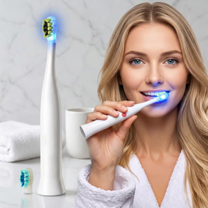 Cepillo de Dientes Eléctrico Sónico al por Mayor para Uso Doméstico con LED Azul, Cerdas Suaves, Temporizador Inteligente, Tecnología Blanqueadora, Resistente al Agua IPX5, Plegable - Product Image 6