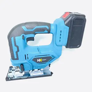 Factory Price 20V Portable Cordless Lithium Electric Jig Saw Rechargeable Electric Curve Saws Wood Curved Cutting Tools Machine