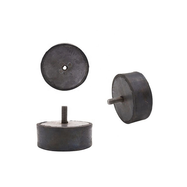 Heavy-Duty Threaded Rubber Shock Absorber Pads Vibration Damping Mounts for Industrial Machinery Construction Equipment