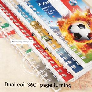 Carnet de notes A5 à spirale sur le thème <span class=keywords><strong>du</strong></span> football de la <span class=keywords><strong>Coupe</strong></span> <span class=keywords><strong>du</strong></span> <span class=keywords><strong>Monde</strong></span> 2026, 60 feuilles, motif dessin animé, pour étudiants - Product Image 6