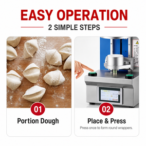 Máquina Eléctrica para Hacer Empanadas Coreanas (<span class=keywords><strong>Mandu</strong></span>) de 50-90mm, Ahorra Trabajo, Prensa Redonda para Masa de Dumpling, Ideal para Restaurantes Coreanos - Product Image 5