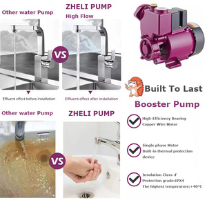 مضخة مياه كهربائية ZHELI <span class=keywords><strong>GP125</strong></span> عالية المبيعات، مضخة محيطية للمزارع بقوة 0.15 حصان، ذاتية الشفط أوتوماتيكية للمنازل العائلية - Product Image 4