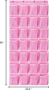 28-Pockets Foldable PVC Mesh Fabric Over Door <b>Shoe</b> Rack Large Size Hanging <b>Shoe</b> Organizer with <b>Shoe</b> Rack Holder - Product Image 4