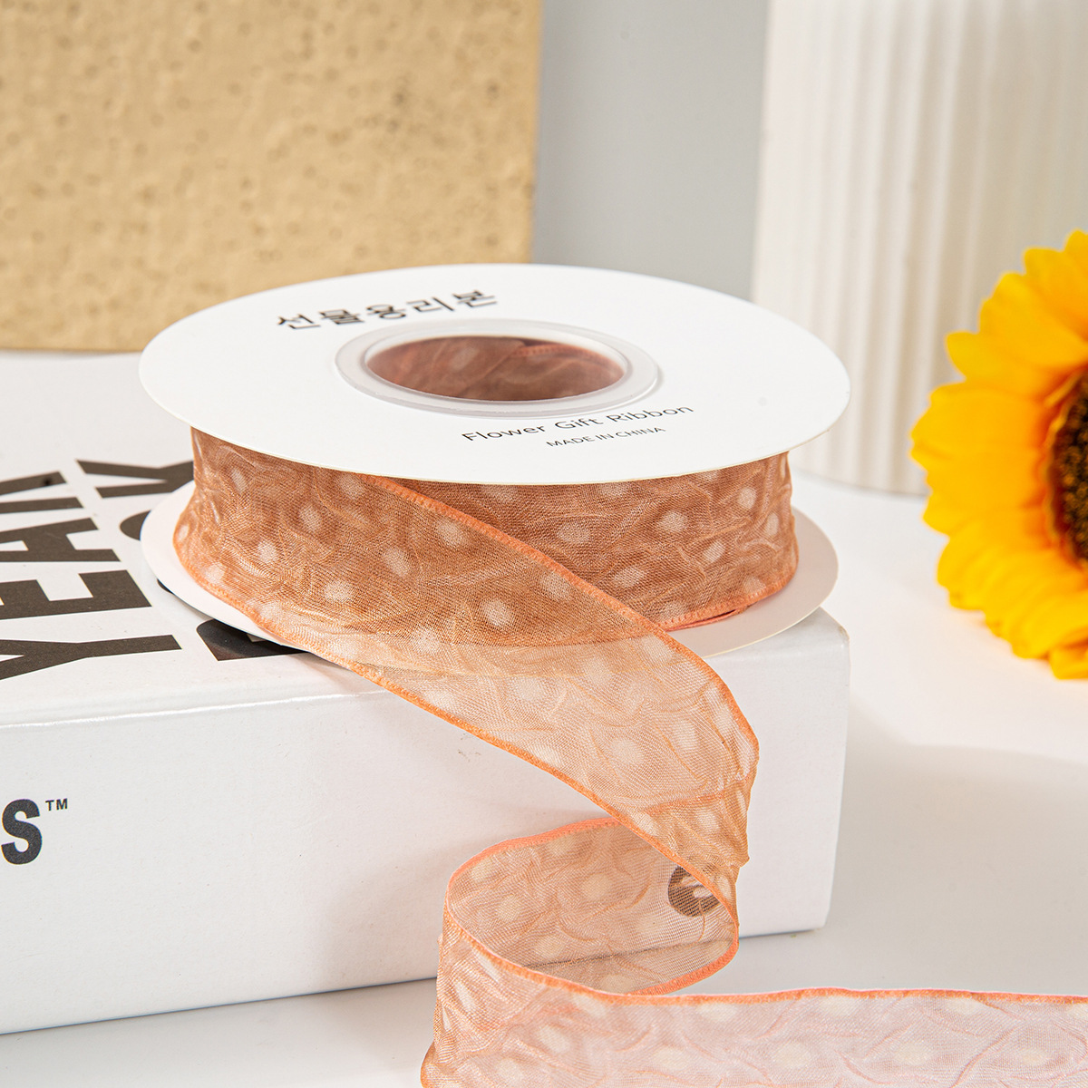 3,8 cm orange 1 mètre (100 mètres/rouleau)