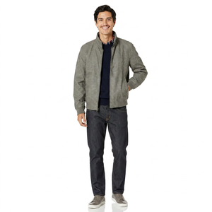 Premium <b>Men's</b> New Skin Leather <b>Jacket</b> Stylish Zip-Up Design Stand Collar Quilted Panels Durable Biker Leather <b>Jackets</b> - Product Image 3