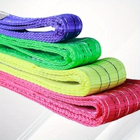 1t 2t 3t 4t 5t 6t 8t 10t 12t Kumaş Eslinga Kaldırma Polyester Düz Gözlü Web Sling Sonsuz Dokuma Sling Kemeri CE Sertifikalı 4mm/5mm
