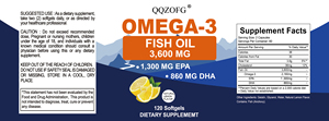OEM/ODM, оптовая продажа, оптовая продажа, софтгели с рыбьим жиром Омега 3, 1000 мг, 1200 мг, глубоководные травяные добавки со вкусом лимона - Product Image 6