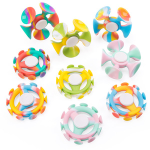 Kean Silicone Suction Cup <b>Fidget</b> Spinner Stress Relief Toy Portable Decompression For Kids 8-13 Years Unisex - Product Image 4