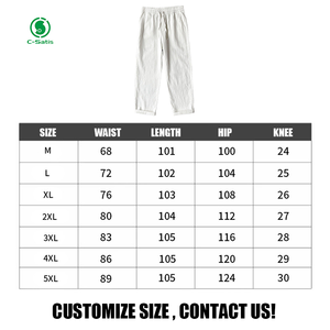 <span class=keywords><strong>Pantaloni</strong></span> Casual da <span class=keywords><strong>uomo</strong></span> in <span class=keywords><strong>lino</strong></span> larghi con coulisse dritta leggera opzioni <span class=keywords><strong>di</strong></span> personalizzazione del servizio OEM - Product Image 6