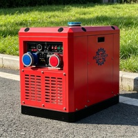 Générateur diesel à faible bruit de 5 à 8 kW, 220/380 V avec protection ATS AVR, alimentation portable compacte pour usage domestique et marine (yachts)