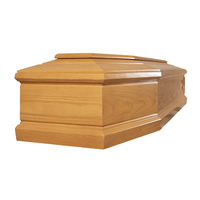 Nouveau design de luxe Cercueil en bois bon marché Cercueil funéraire de style européen