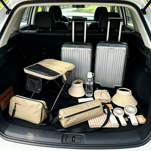 Taburete Plegable Portátil <span class=keywords><strong>para</strong></span> Camping, Silla Compacta <span class=keywords><strong>para</strong></span> Exteriores con Bolsa de Almacenamiento con Cremallera, Bolsillo de Malla, <span class=keywords><strong>para</strong></span> Pesca, Senderismo, Picnic, Hierro, Moderno - Product Image 4