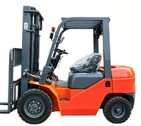 Chariot élévateur diesel 4x4 à performance stable de 3 à 10 tonnes, avec mât à deux étages, pneus pneumatiques/solides, pour le transport industriel de marchandises