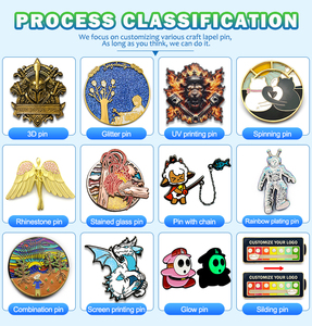 Produttori Cinesi di Spille: Nessun Ordine Minimo, Articoli in Metallo Grezzo, Badge a Forma di Moneta o Cartone Animato, Spille Personalizzate, Simpatiche Spille in Smalto Duro o Morbido - Product Image 6