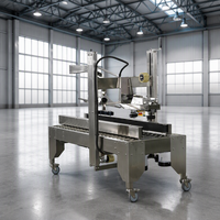 Machine de pliage et de scellage automatique de cartons Goldtec, scelleuse de boîtes en acier inoxydable pour cartons à rabat supérieur et inférieur