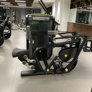 Máquina de fuerza de gimnasio de alta calidad, equipo de Fitness comercial de fila larga con Pin cargado, máquina de fila sentada