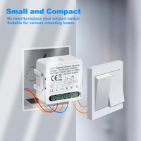 Module d'interrupteur intelligent à gradation Tuya ZigBee 1 2 Gang AC 100-240V Alexa Google, Module de relais à gradation