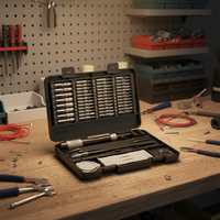 Juego de Destornilladores Torx Profesional de 58 Piezas con Punta Magnética de Plástico OEM para Reparación de Teléfonos Celulares Android y Apple, Computadoras, Relojes y Hogar